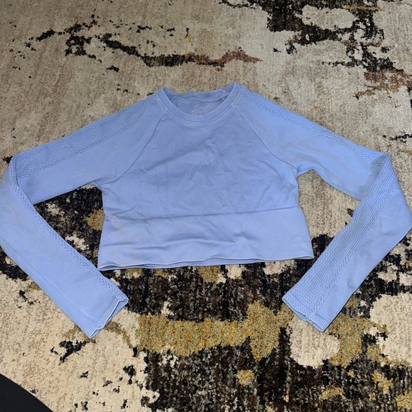 aerie Tops - Offline by Aerie Light Blue Long Sleeve Top